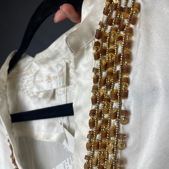 Julie Brown Kurta Silk top - Picture 3 of 6